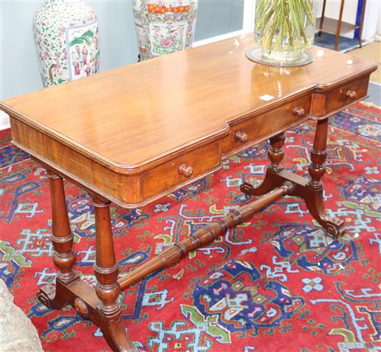 A Victorian mahogany hall table, W.4ft